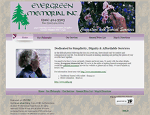 Tablet Screenshot of evergreenmemorialsacramento.com